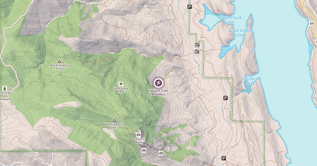 Map preview of Nature Trail Boulders