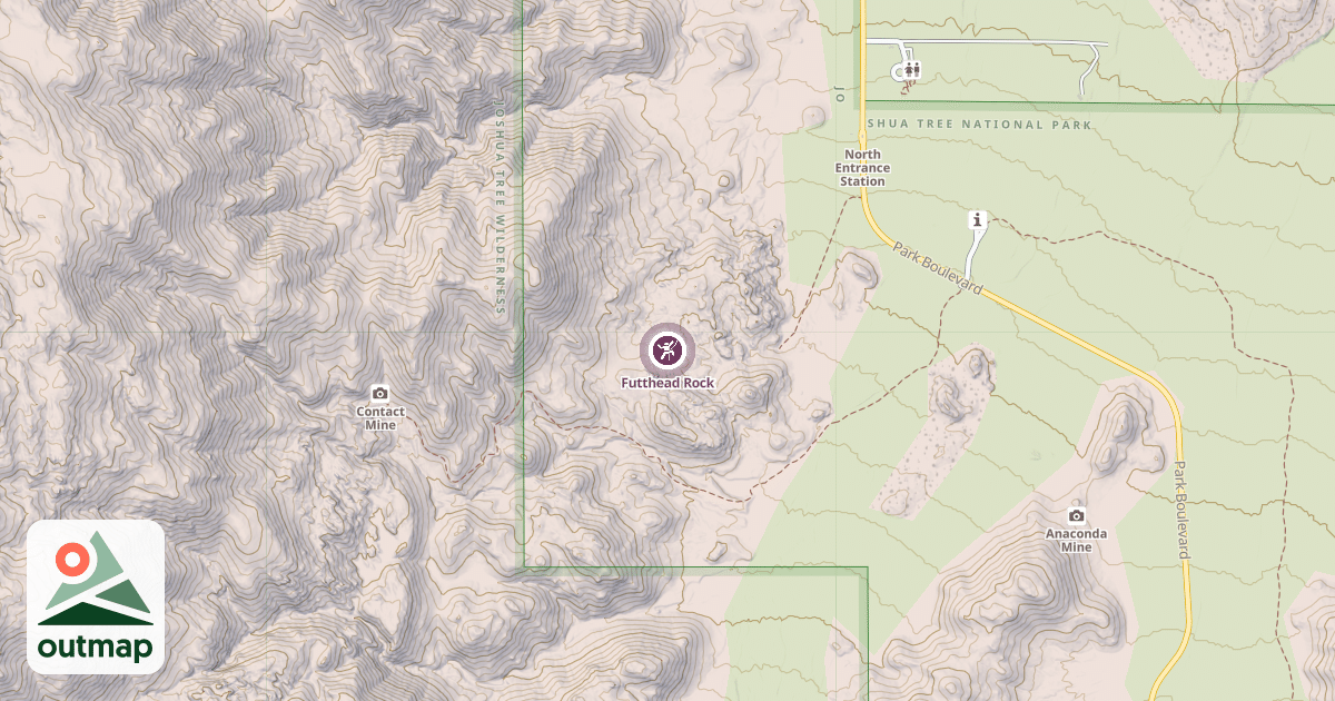 Map of Futthead Rock