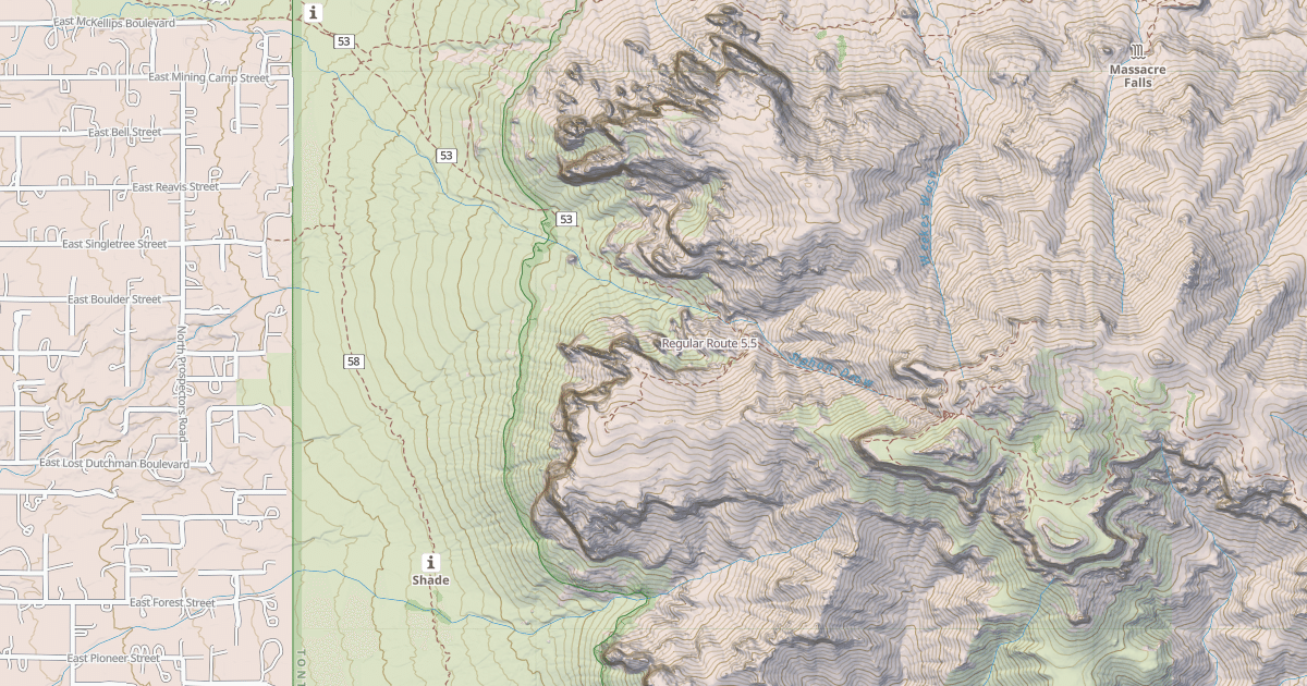 Map preview of Regular Route