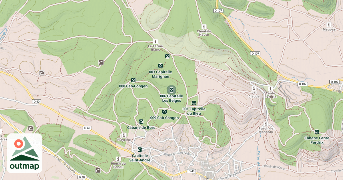 Map of 006 Capitelle Les Belges