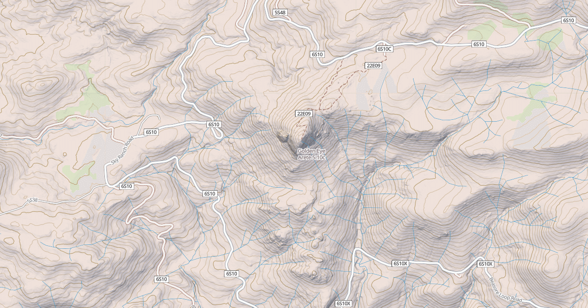 Map preview of Golden Eye Arete