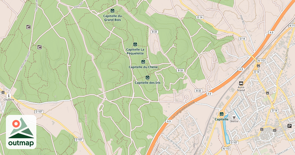 Map of Capitelle des Iris