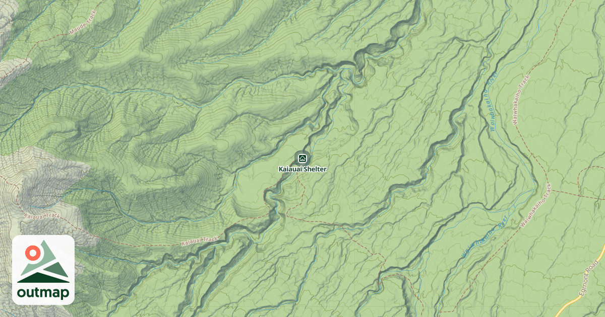 Map of Kaiauai Shelter