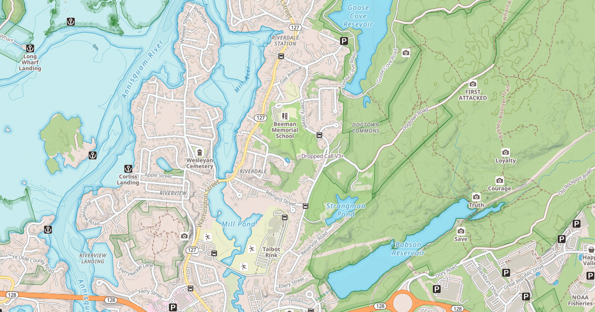 Map preview of Dropped Call