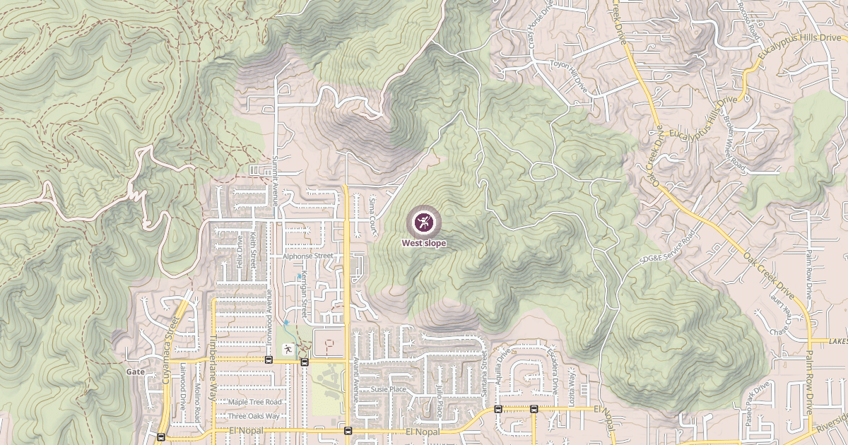 Map preview of West slope