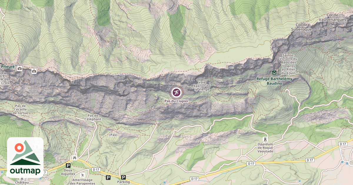 Map of Pas du Clapier