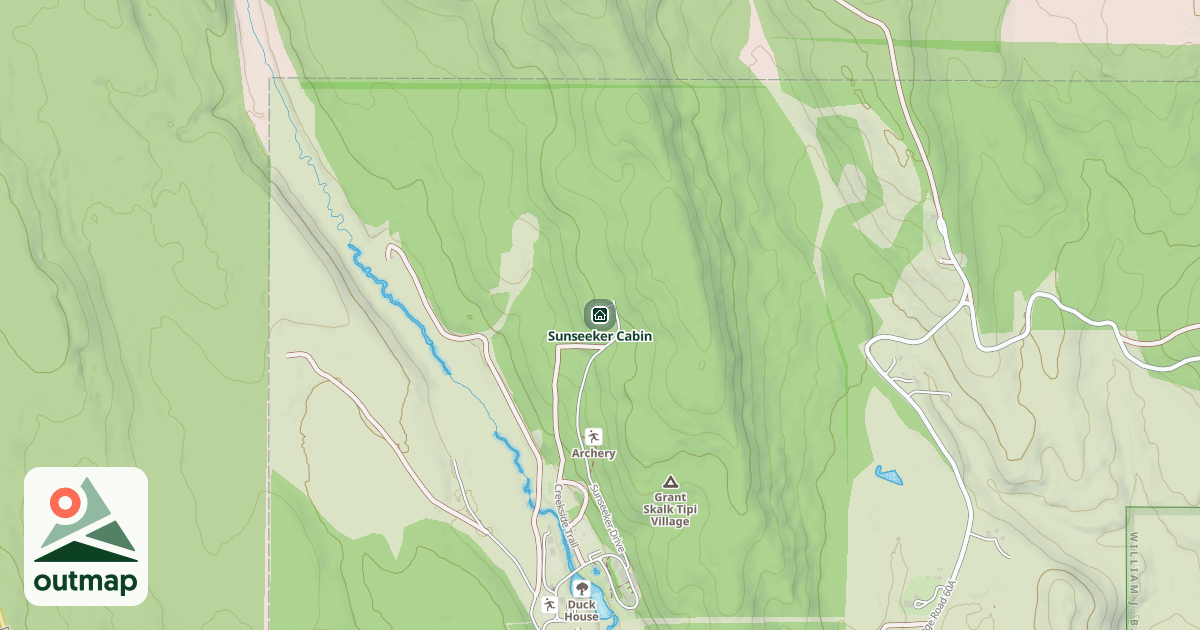 Map of Sunseeker Cabin