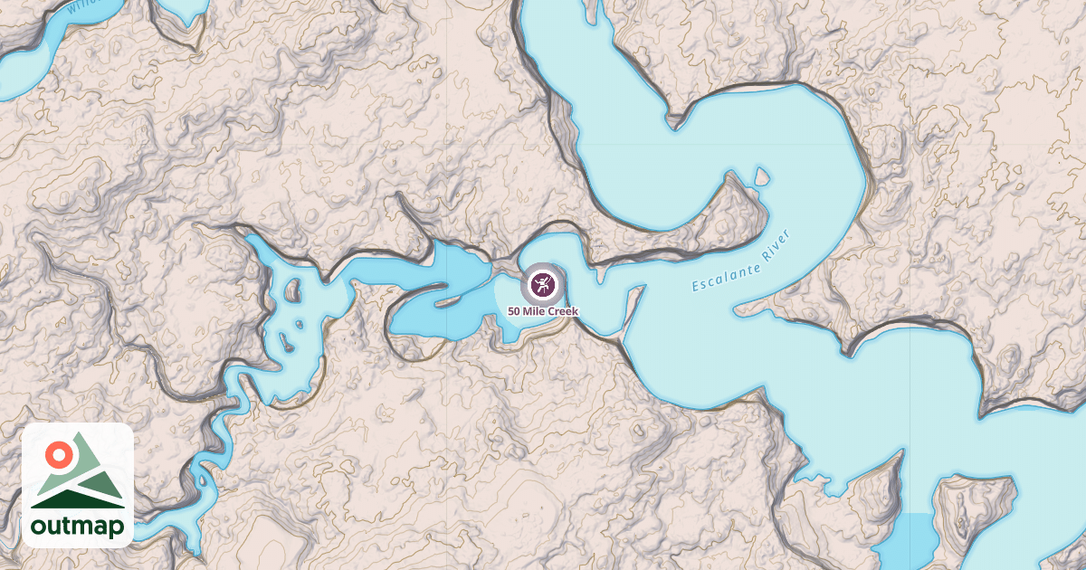 Map of 50 Mile Creek