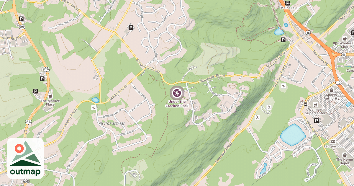 Map of Under the Cracked Rock