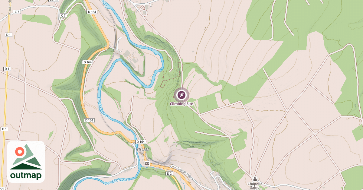 Map of Climbing Site