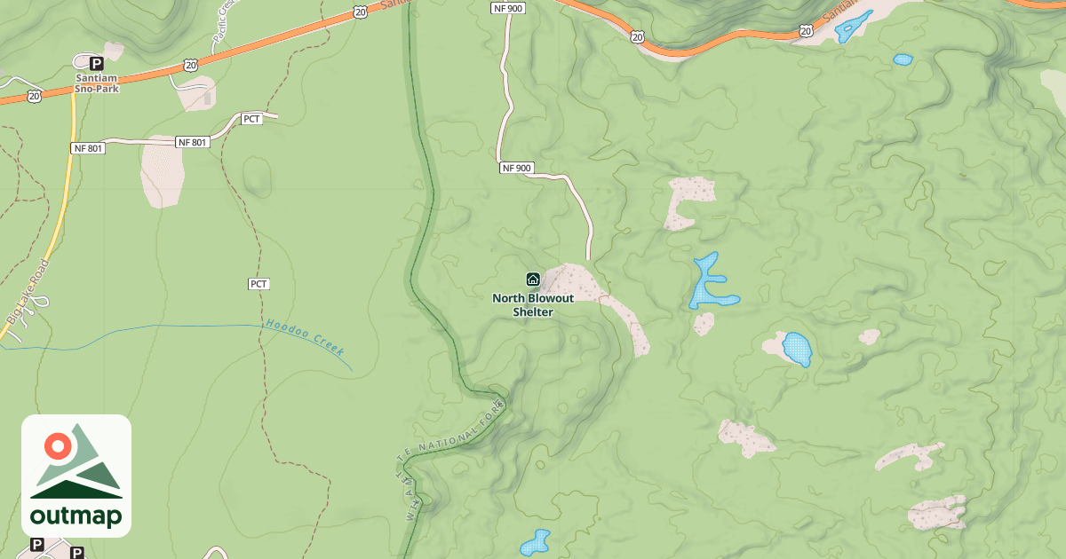 Map of North Blowout Shelter
