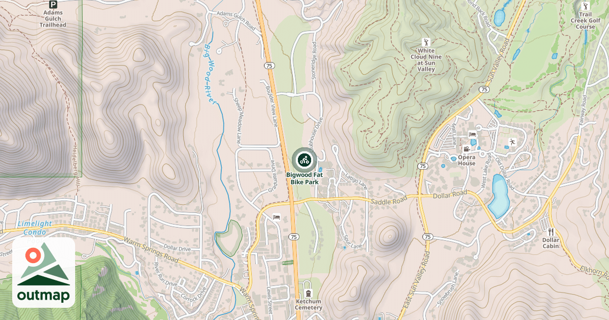 Map of Bigwood Fat Bike Park