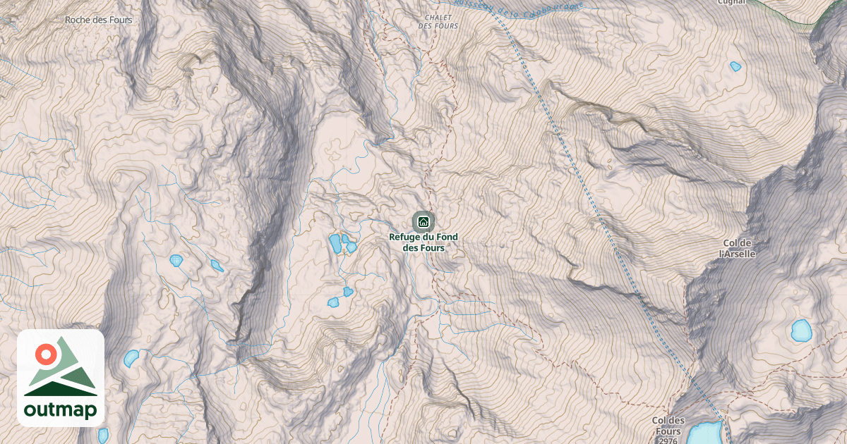 Map of Refuge du Fond des Fours