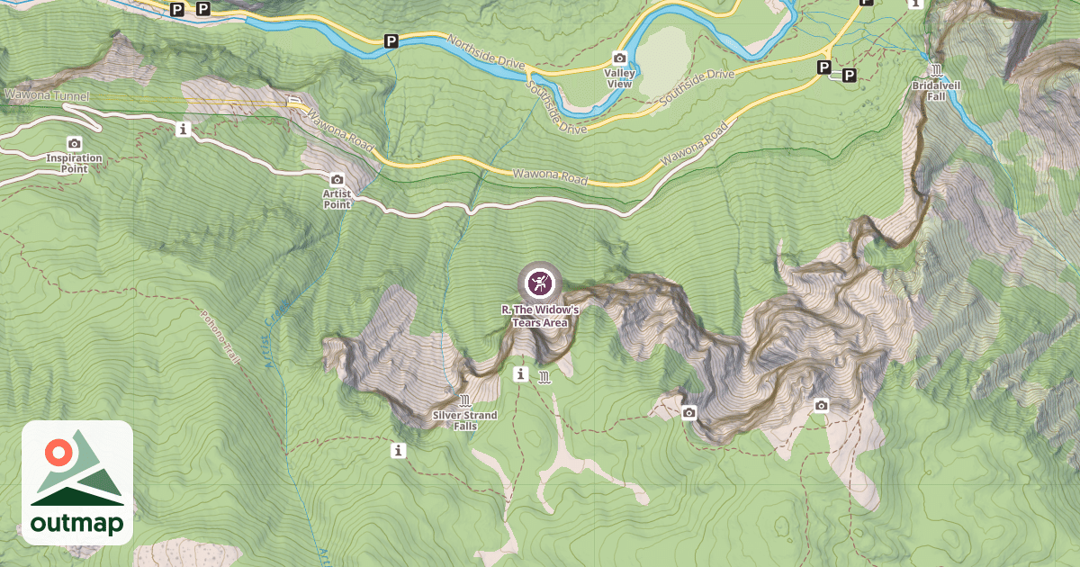 Map of R. The Widow's Tears Area