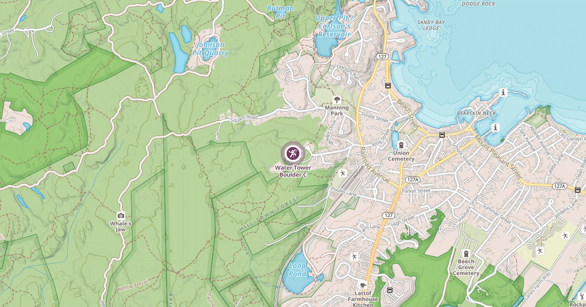 Map preview of Water Tower Boulder C