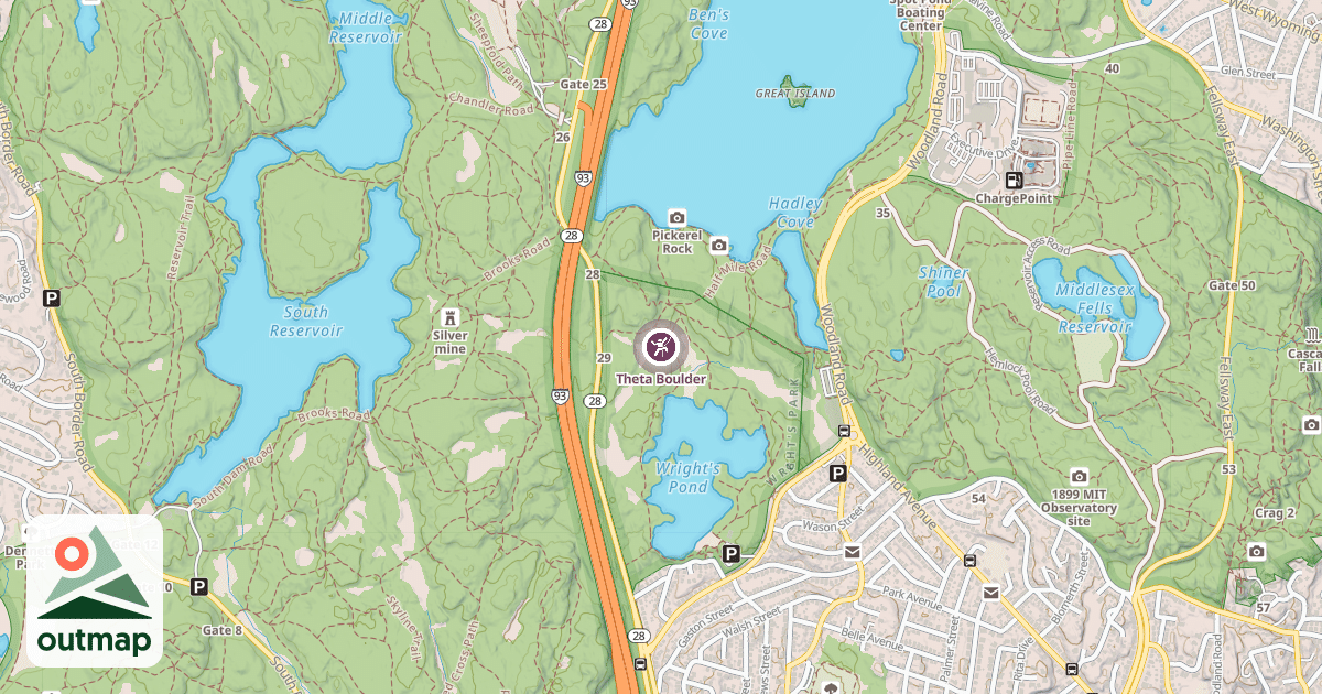 Map of Theta Boulder