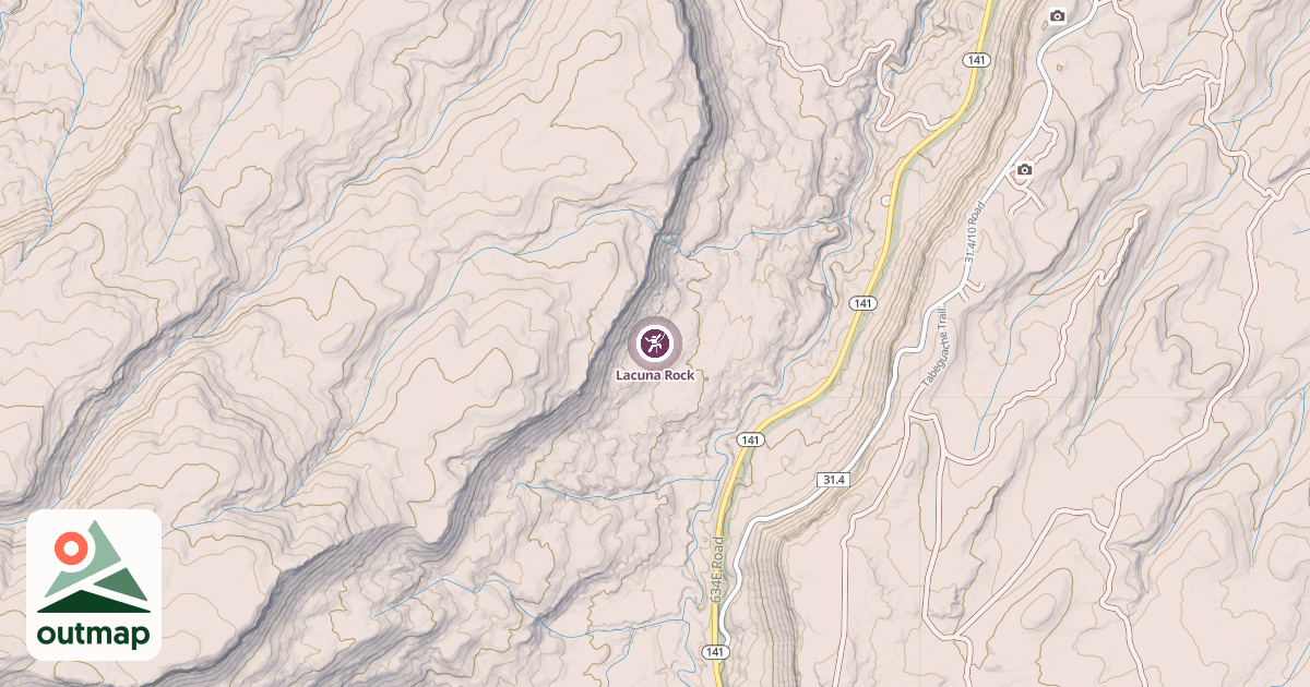 Map of Lacuna Rock