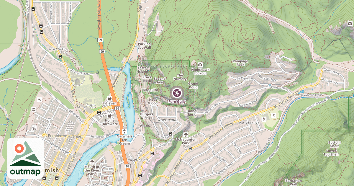 Map of Fern Gully