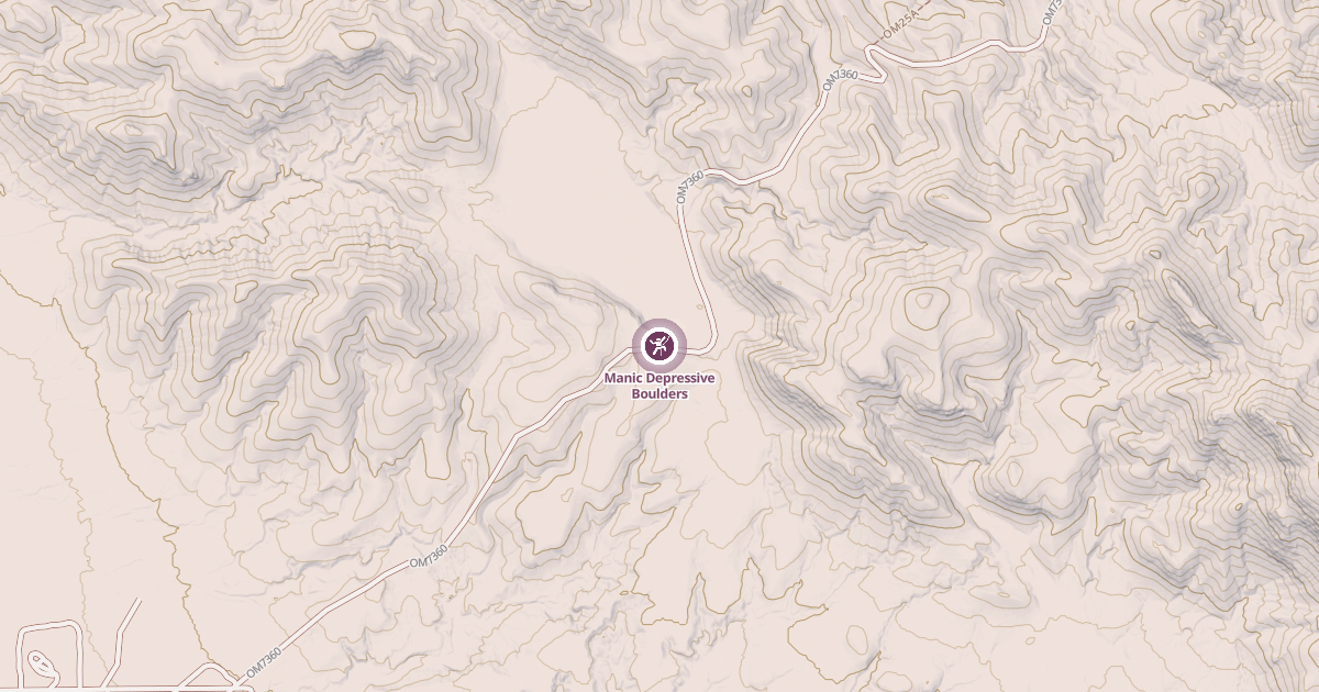 Map preview of Manic Depressive Boulders