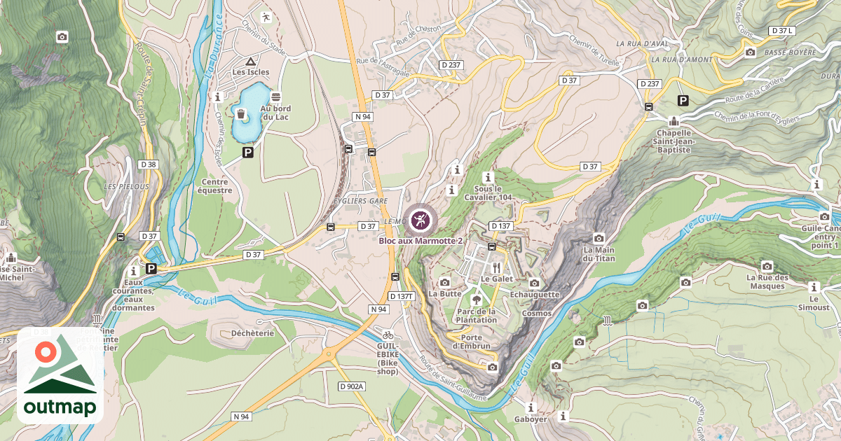 Map of Bloc aux Marmotte 2