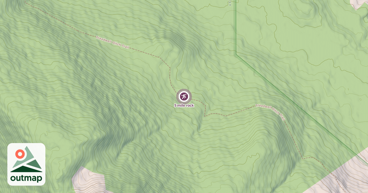 Map of 5 mile rock