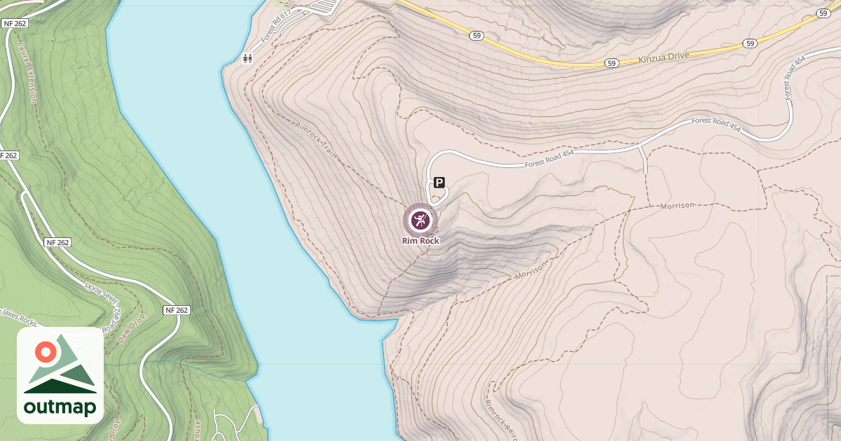 Map of Rim Rock