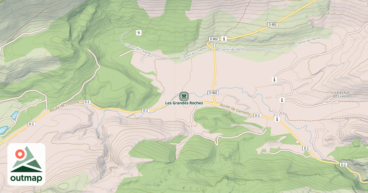 Map of Les Grandes Roches