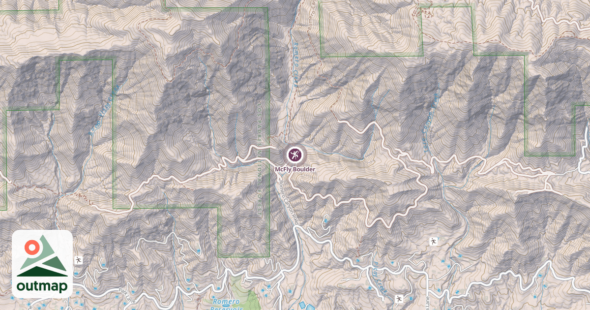 Map of McFly Boulder