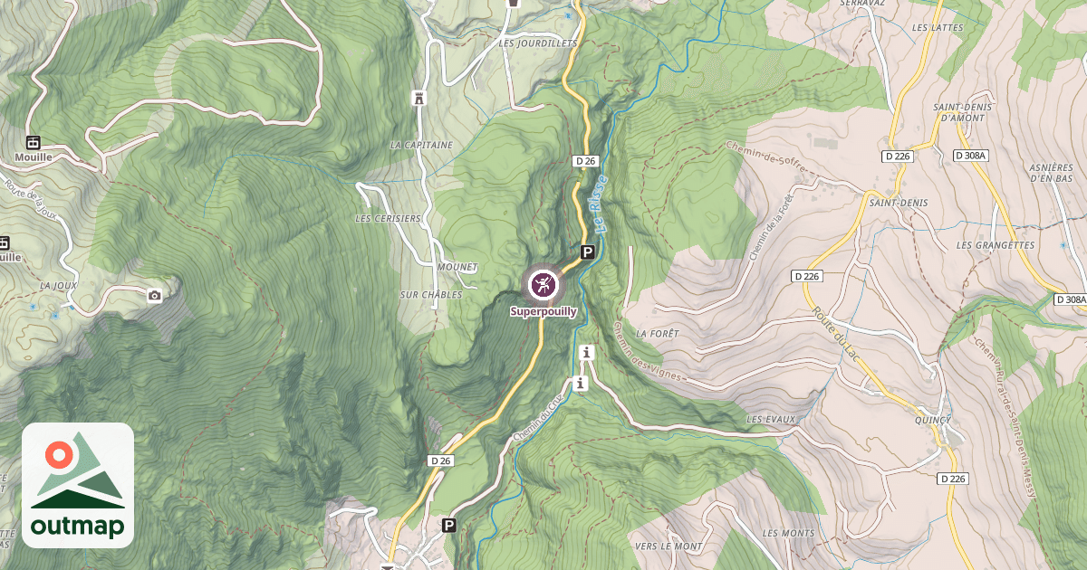Map of Superpouilly