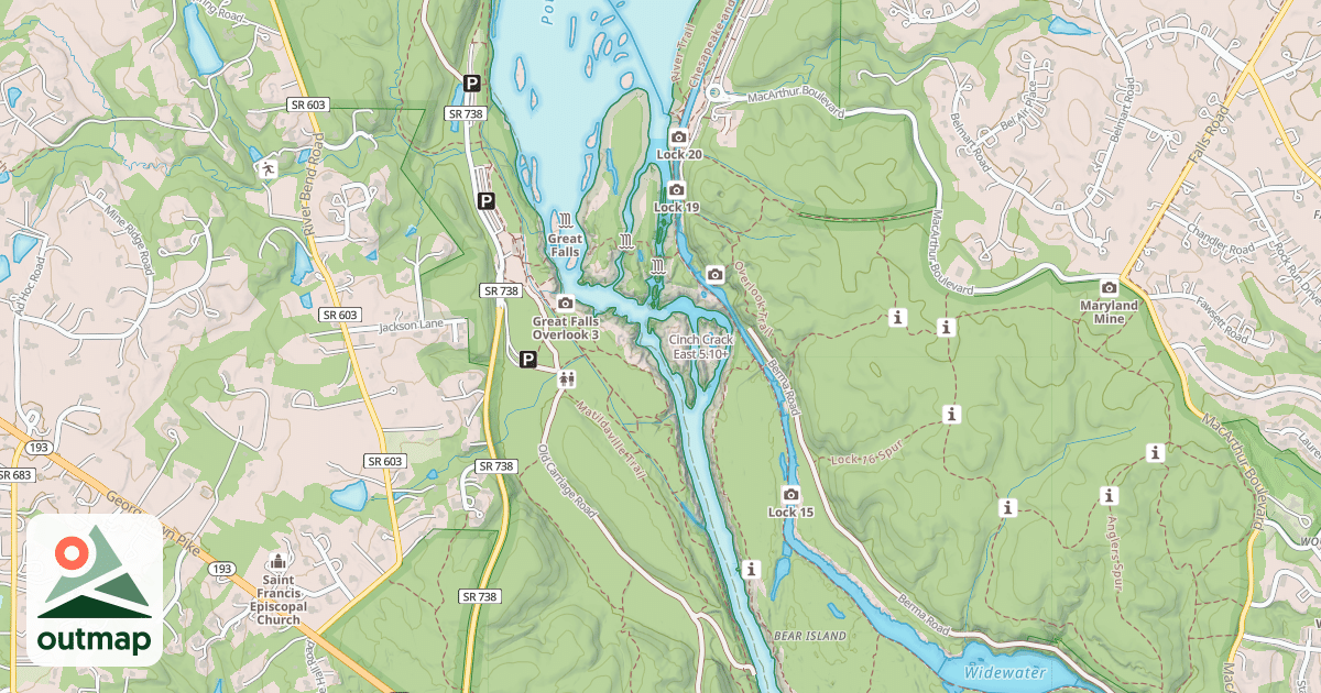 Map of Cinch Crack East