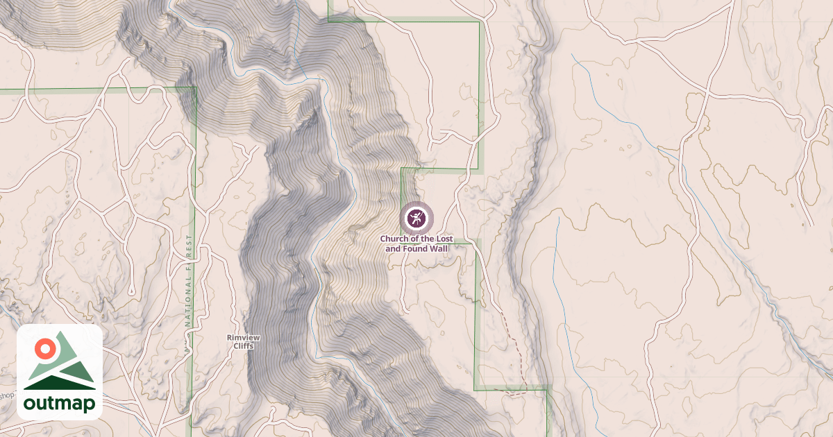 Map of Church of the Lost and Found Wall