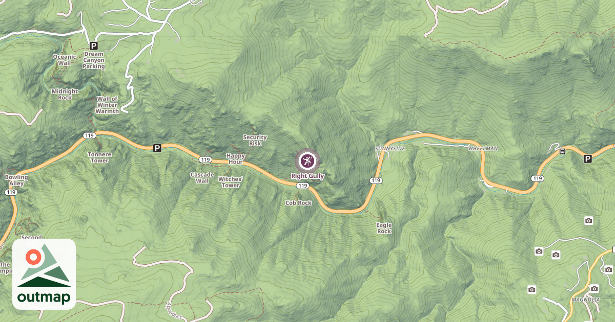 Map of Right Gully