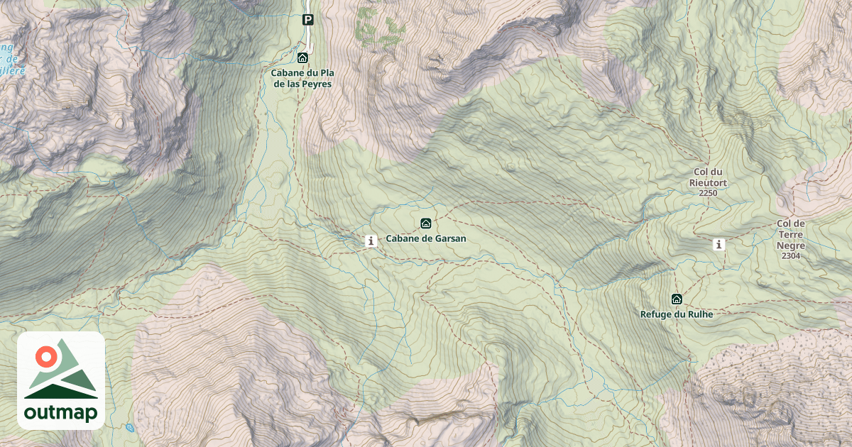 Map of Cabane de Garsan