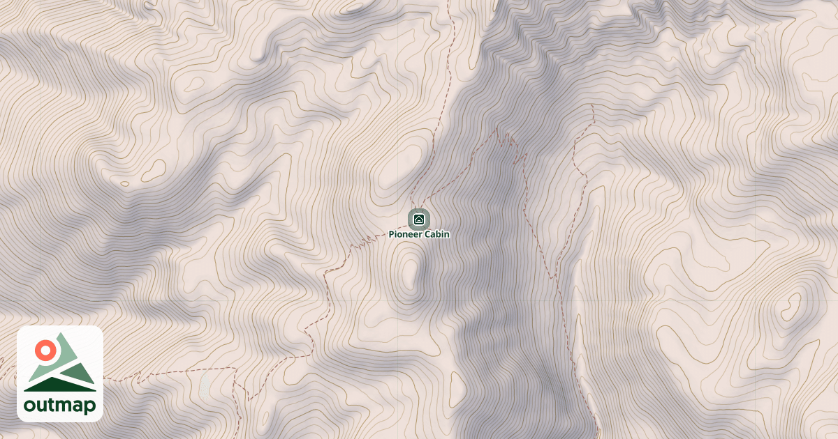 Map of Pioneer Cabin