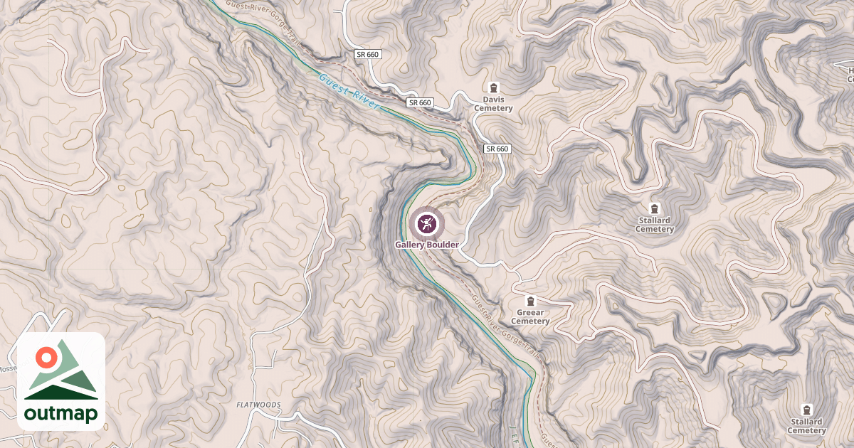 Map of Gallery Boulder