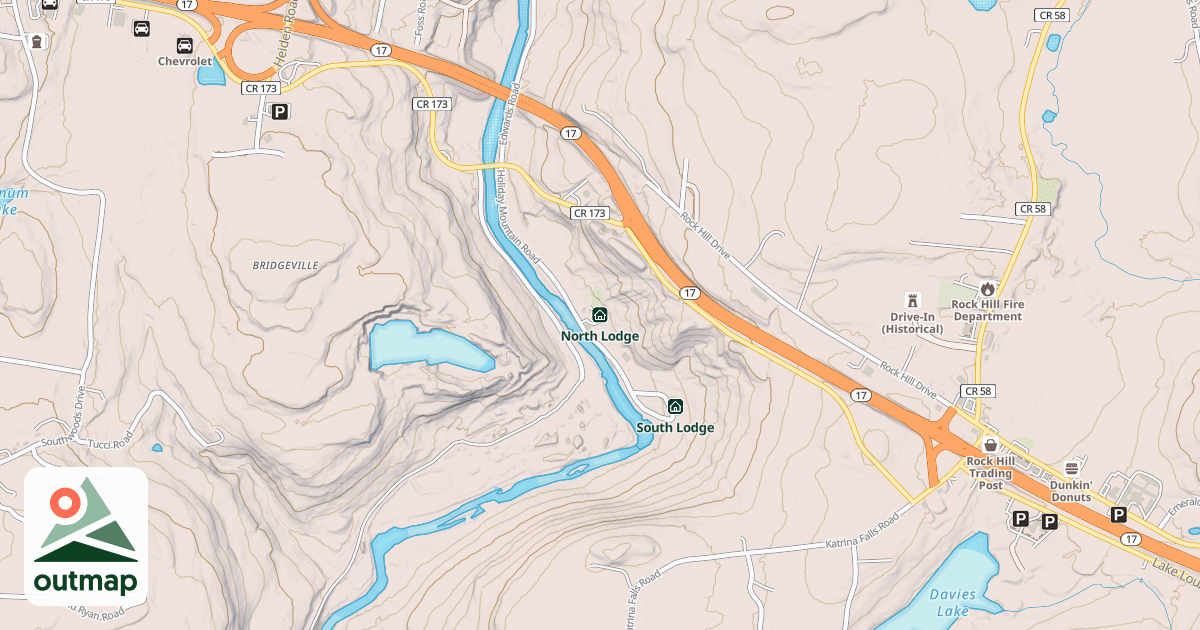 Map of North Lodge
