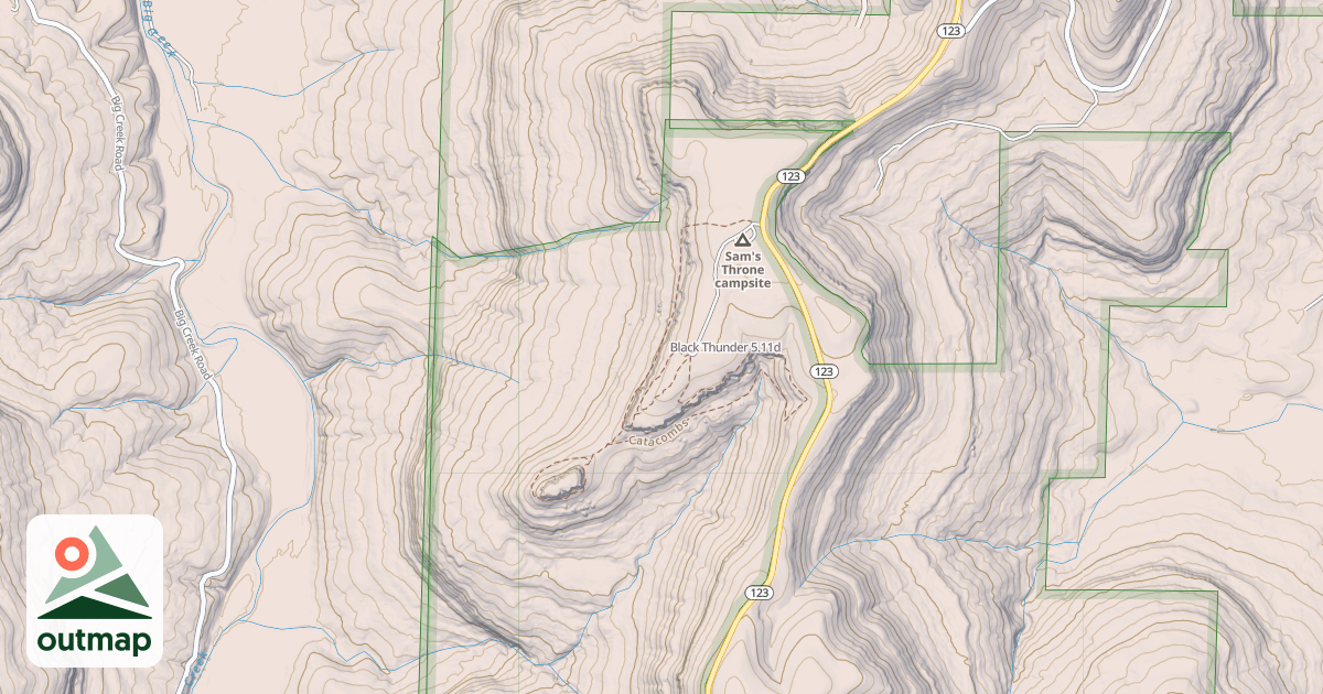 Map of Black Thunder