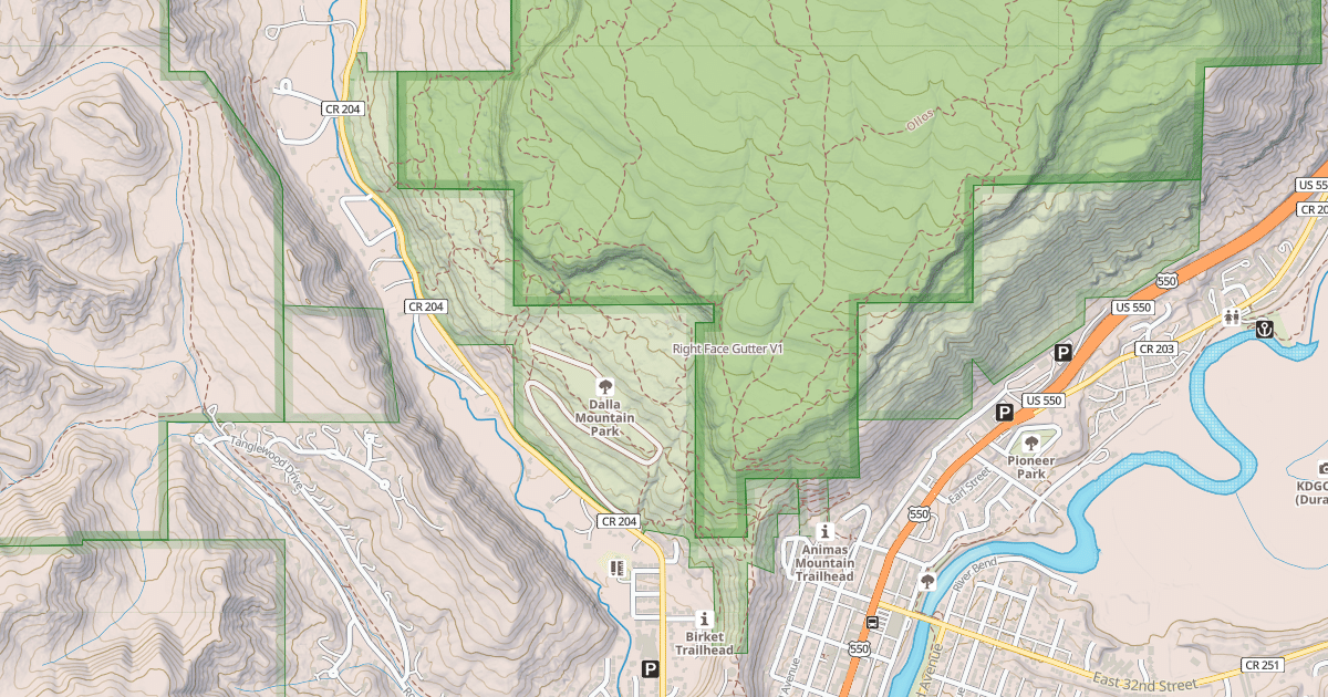 Map preview of Right Face Gutter