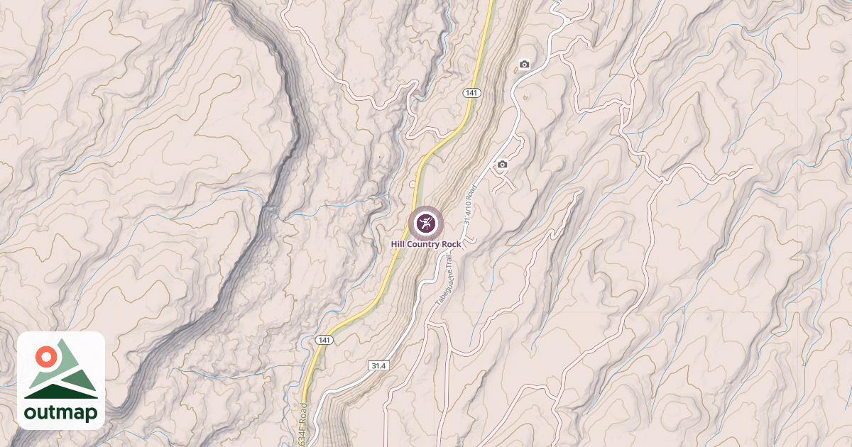 Map of Hill Country Rock