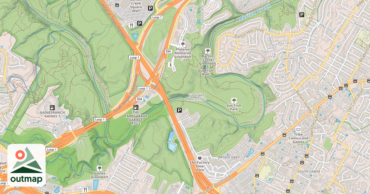 Map of Luminaire Noir