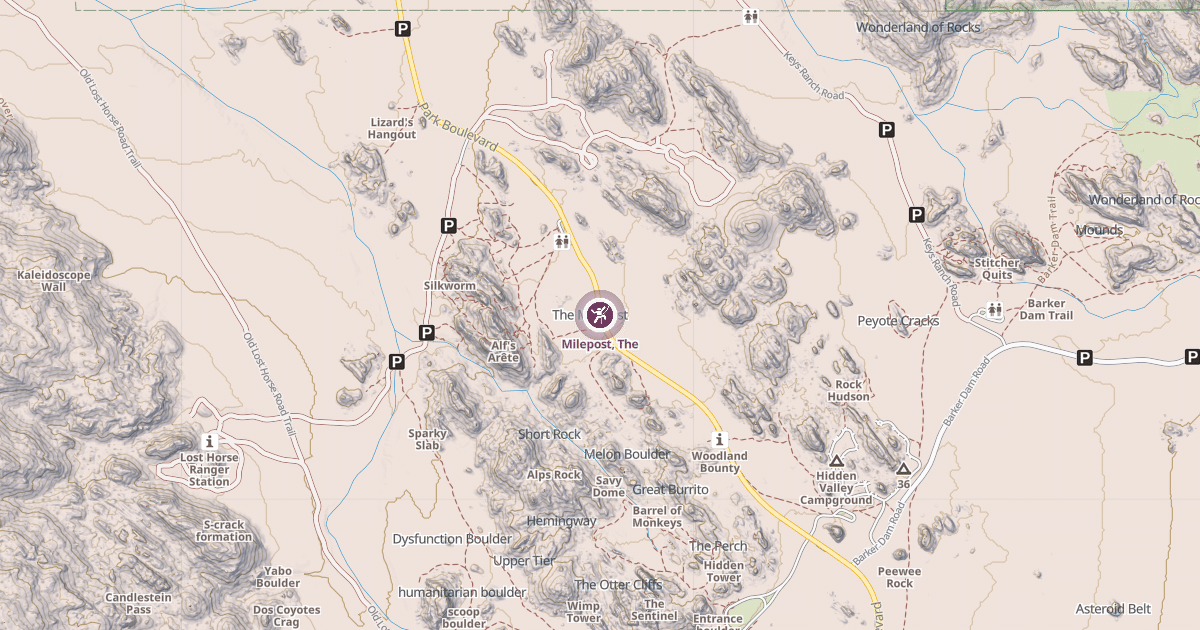 Map preview of Milepost, The