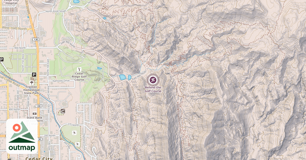 Map of Behind the Golf Course