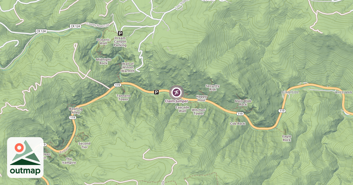 Map of Claim Jumper