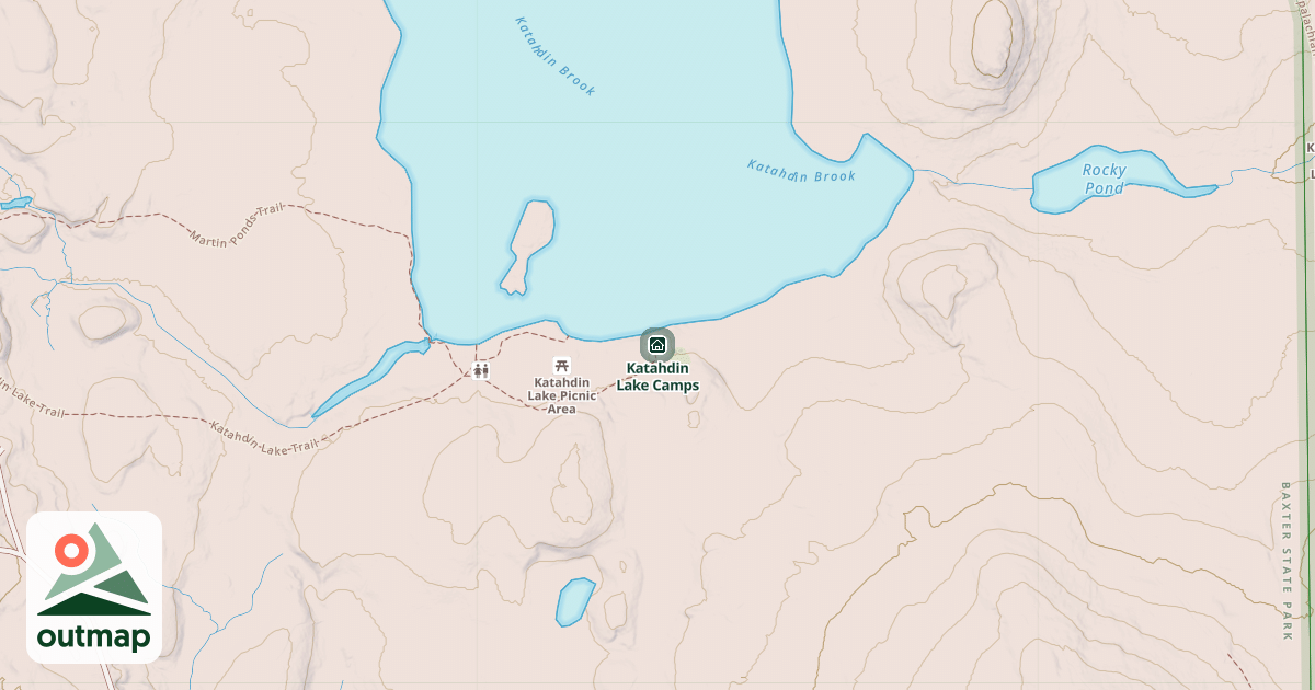 Map of Katahdin Lake Camps