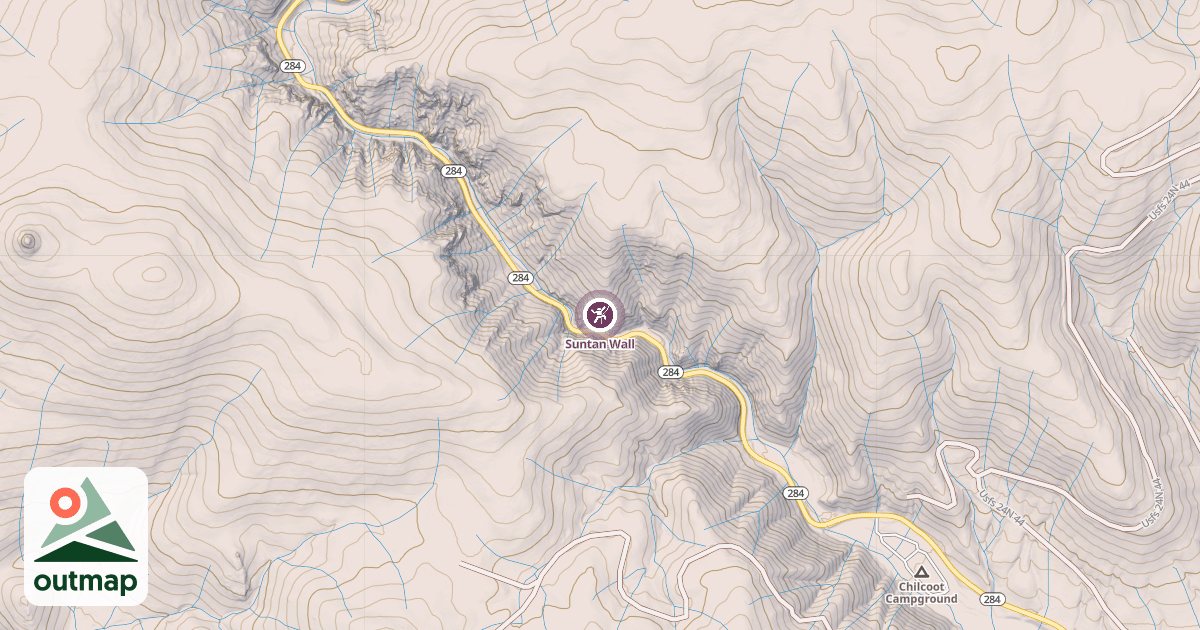 Map of Suntan Wall