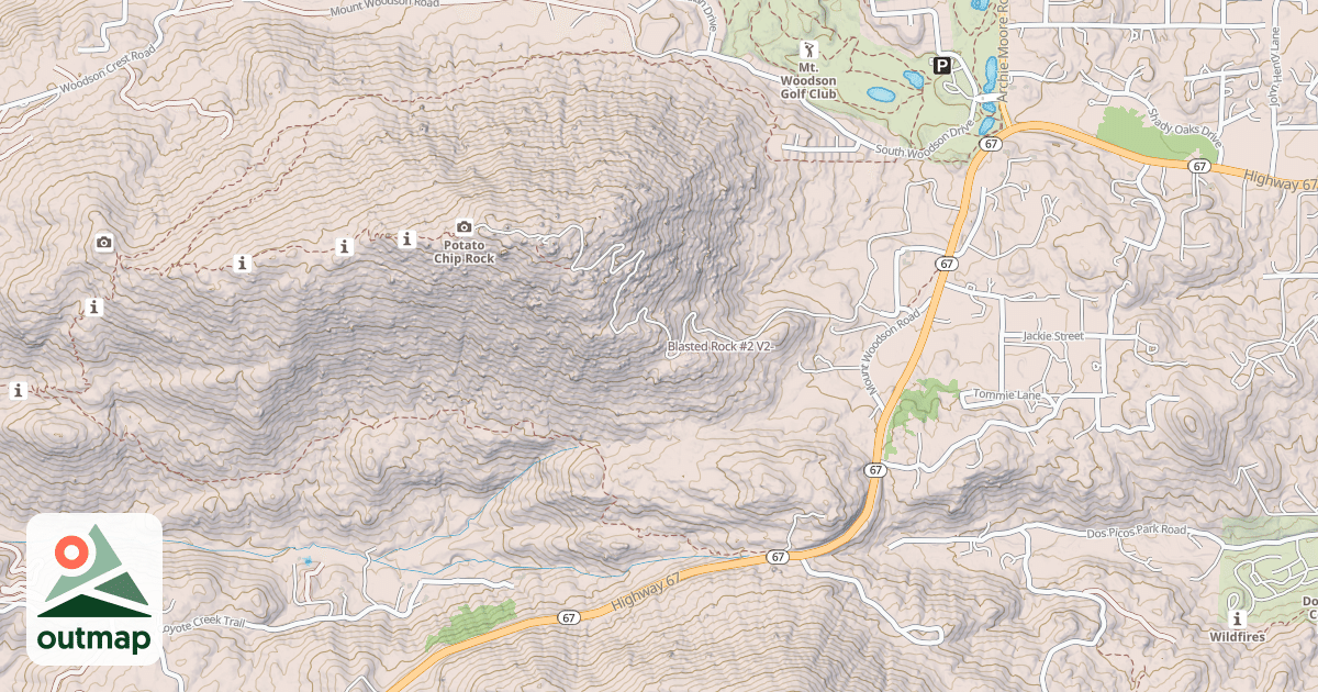Map of Blasted Rock #2