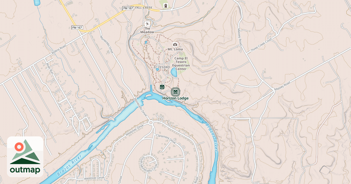 Map of Horizon Lodge