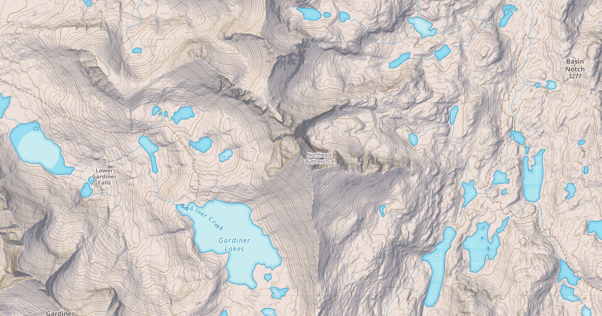 Map preview of Northeast Buttress