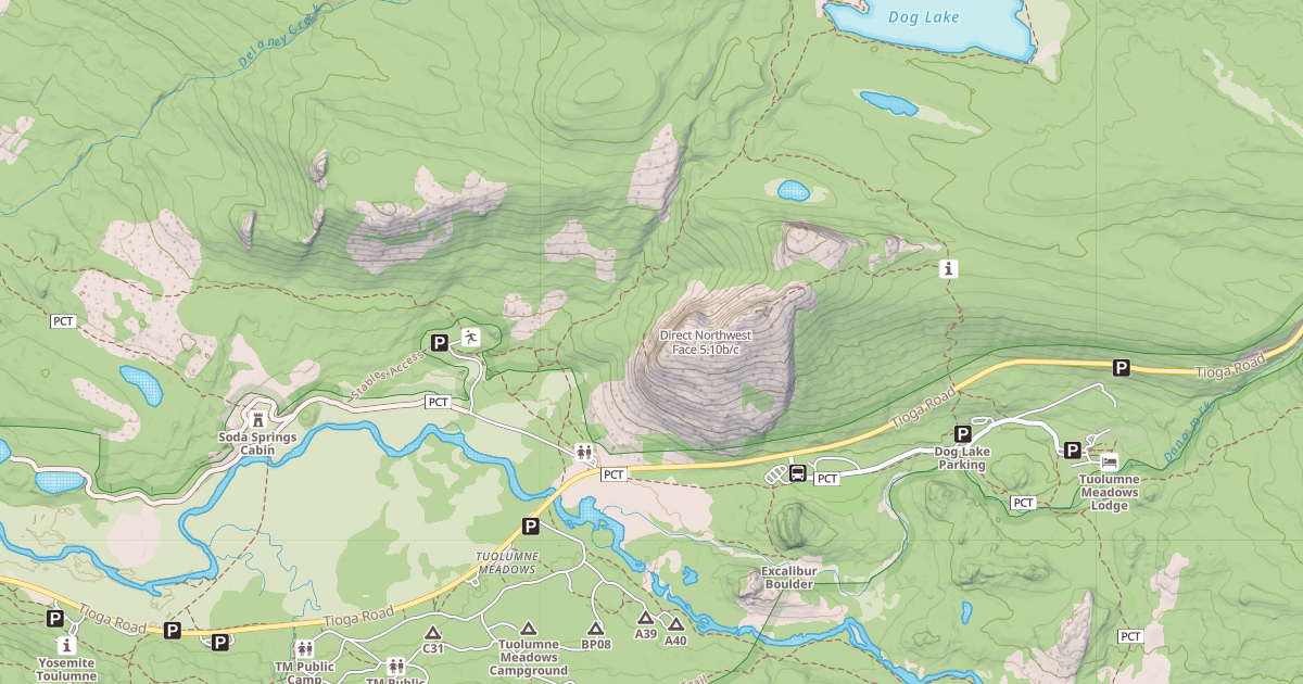 Map preview of Direct Northwest Face