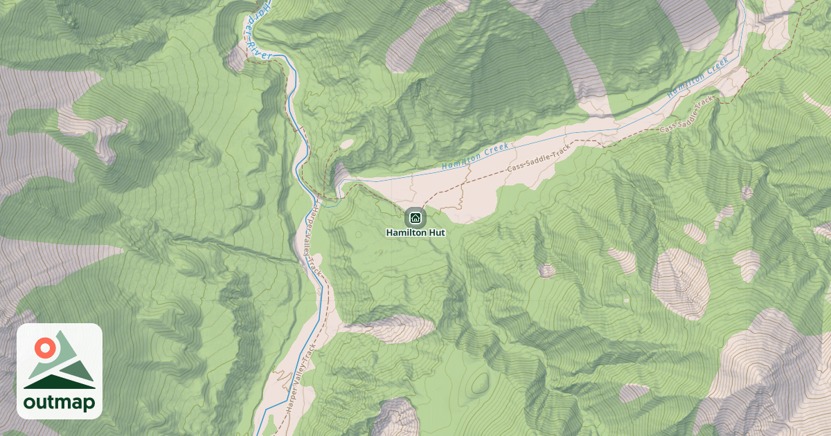 Map of Hamilton Hut